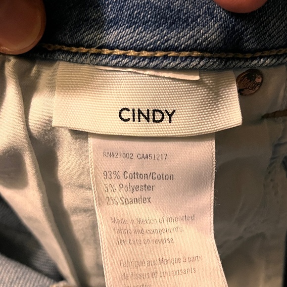 PAIGE Cindy Straight Leg Ankle Jeans Denim Speak Easy Destructed Sz 25 - Picture 12 of 15